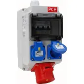 Kopp CEE wandverdeler 1xCEE 5P/16A/400V + 2xWCD - 6316165