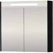 Proline SPK Premium Spiegelkast LED 80x14x74 cm Black Oak