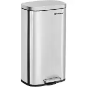 Songmics 30L Keukenprullenbak set Pedaal en Softclose Deksel