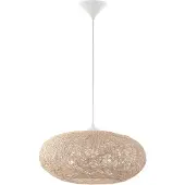 Eglo Landelijke hanglamp Campilo 45cm wit met bruin