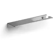 Clou Fold toiletrolhouder met planchet, rvs geborsteld