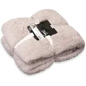 Unique living plaid teddy sand 150x200cm