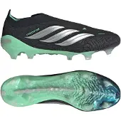 Adidas Predator Elite Veterloze Gras Voetbalschoenen (FG) Zwart Zilver Mintgroen