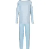 Mey Pyjama Serie Simple Stripes Alice Blue | Maat 40