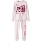 Name it Nachtkledij 'NKFARA KPOP' lila / pink / rosé / zwart