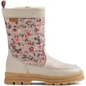 Wheat Snowboots 'Koa' greige / groen gemêleerd / pastelroze / knalrood