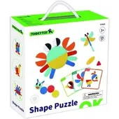 Tooky Toy Houten Puzzel met Patronen - Educatief en Creatief Speelgoed