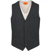 Suitable Gilet Kris Donkergroen
