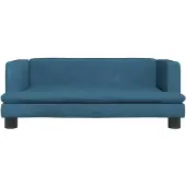vidaXL Hondenmand 80x45x30 cm fluweel blauw