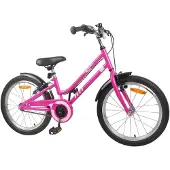 vidaXL Kinderfiets 20 Inch voor 6-11 jaar oud Roze Zwart