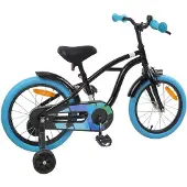 vidaXL Kinderfiets 16 Inch voor 4-6 jaar oud Zwart