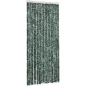 vidaXL Vliegenhor met groene en witte chenille, 90x200 cm