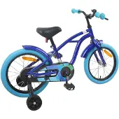 vidaXL Kinderfiets 16 Inch voor 4-6 jaar oud Donkerblauw