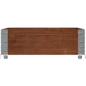 vidaXL Plantenbak 80x60 cm massief grenenhout bruin