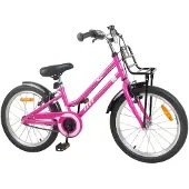 vidaXL Kinderfiets, 20 inch, geschikt voor kinderen van 6-11 jaar, roze en zwart