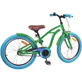 vidaXL Kinderfiets, 18 inch, geschikt voor kinderen van 5-7 jaar, groen