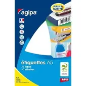 Agipa ronde etiketten, diameter 30 mm, wit, 384 stuks