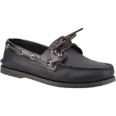 Sperry Authentic 2 Eye Leder Mannelijke Amaretto/Zwarte Bootsschoenen