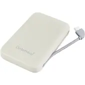 Intenso 7333031 Power Bank S 10000 mAh Beige + Integriertes USB-C