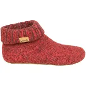 Gottstein Muiltjes 'Knit Boot' rood gemêleerd