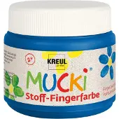 Mucki vingerverfpotje MUCKI, blauw, 150 ml