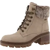 Tom Tailor Veterlaarsjes crème / donkerbeige