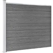 vidaXL Schuttingpanelenset 353x146 cm HKC bruin
