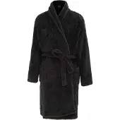 Howick Herenbadjas van pluche fleece met lange mouwen (Zwart)