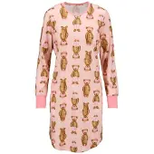 Ringella Katoenen dames nachthemd pastel abrikoos | Maat 44