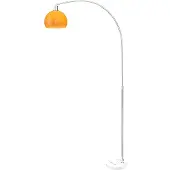 HOMCOM staande lamp voor de woonkamer, met een boogvormig ontwerp en een marmeren voet