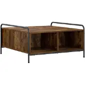 vidaXL Salontafel Gerookt eiken 50 x 49 x 41 cm Bewerkt hout