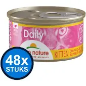 Almo Nature 48x Daily - Kitten Kattenvoer Natvoer Blik - Mousse - Kip - 85g