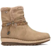Refresh Dames Enkellaarsjes 173250 beige (40), 3 tot 5 cm, Ritssluiting, Casual 17325003-BEIGE