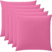 vidaXL Kussensloop 6 st HEERLEN Roze 65 x 65 cm Polyester