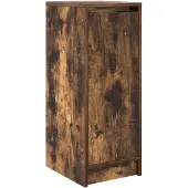 vidaXL Schoenenkast 29,5x34x76 cm bewerkt hout gerookt eikenkleurig