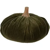 Clayre & Eef Decoratie Pompoen Ø 20x14 cm Groen Stof Groen
