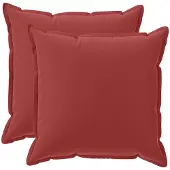 vidaXL Kussensloop 2 st HOUTEN Wijnrood 55 x 55 cm Polyester