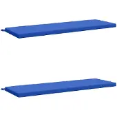 vidaXL Bankkussens SOEST 2 st 100% Polyester Koninklijk Blauw