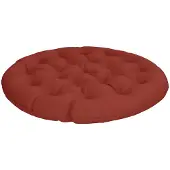 vidaXL Papasan Stoel Kussen VIANEN 100% Polyester Rood Ø 120 x 12 cm