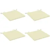vidaXL Zitkussens SOEST 4 st 100% Polyester Crèmekleurig