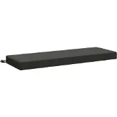 vidaXL Bankkussen SOEST 100% Polyester Antraciet 120 x 40 x 8 cm
