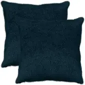 vidaXL Kussensloop 2 st HEERLEN Marineblauw 65 x 65 cm