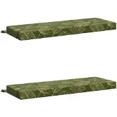 vidaXL Bankkussens SOEST 2 st 100% Polyester Blad Design