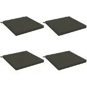 vidaXL Zitkussens SOEST 4 st 100% Polyester Antraciet 80 x 80 x 5 cm