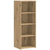 vidaXL - Highboard - Artisanaal - eiken - 45 - x - 41 - x - 124 - cm - Bewerkt - hout