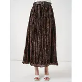 Bigdart Hoge Taille Paisley Midi A-Lijn Rok