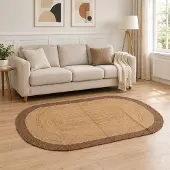 vidaXL Gebied Tapijt Grijs 122 x 183 cm Jute