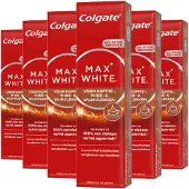 Colgate 6x Tandpasta Max White For Coffee, Tea & Wine 75 ml