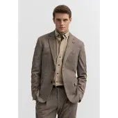 Bugatti Slim fit colbert met katoen-aandeel