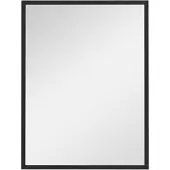 HOMCOM Wall Mirror-MDF, Glas-60L x 2B x 80H cm-Schwarz